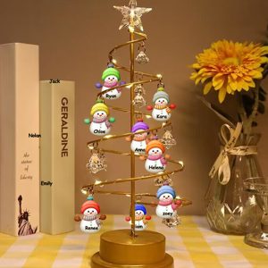 UnusualStandout #764 Personalized Christmas Snowman Led Tree Lights