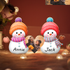 UnusualStandout #765 Personalized Photo Christmas Snowman Night Lights