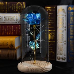 UnusualStandout #770 Personalized Everlasting Flower Snowman Name Lamp