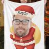 UnusualStandout #798 Custom Face Photo Christmas Blanket