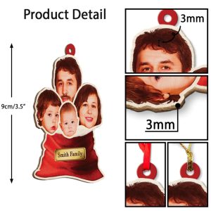 UnusualStandout #799 Personalized Photo Christmas Decorations