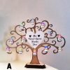 UnusualStandout #801 Personalized Wooden Christmas Snowman Family Tree Decoration