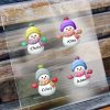 UnusualStandout #802 Personalized Acrylic Snowman Family Keepsake Gift