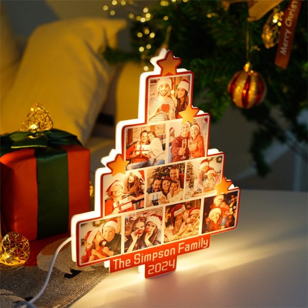 UnusualStandout #808 Personalized Christmas Family Photo Decoration