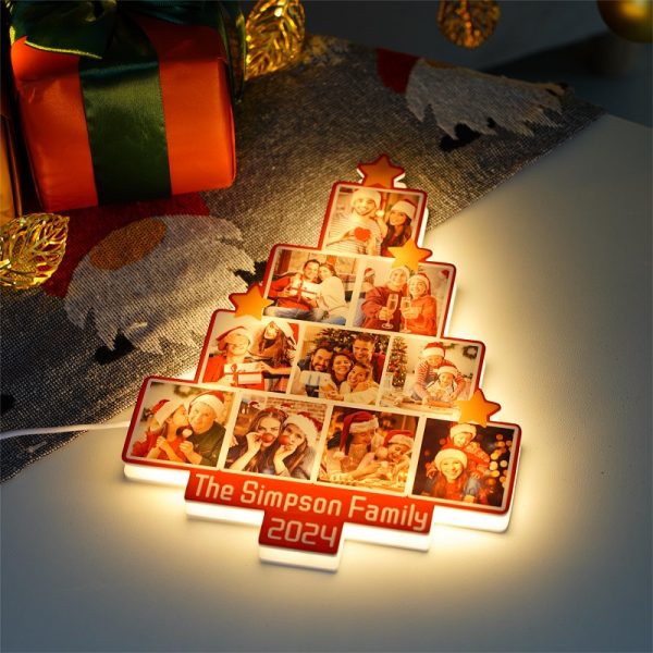 UnusualStandout #808 Personalized Christmas Family Photo Decoration