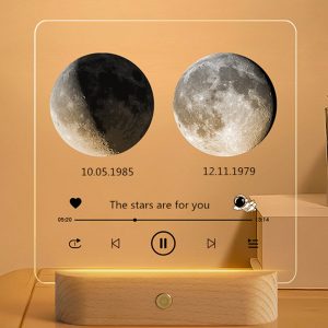 UnusualStandout #817 Personalized Moon Night Light