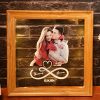 UnusualStandout #821 Personalized Photo Couple LED Photo Frame Light