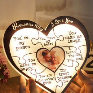 UnusualStandout #825 Personalized Reasons I Love You Couple Night Light