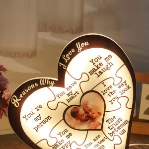 UnusualStandout #825 Personalized Reasons I Love You Couple Night Light