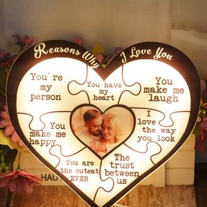 UnusualStandout #825 Personalized Reasons I Love You Couple Night Light