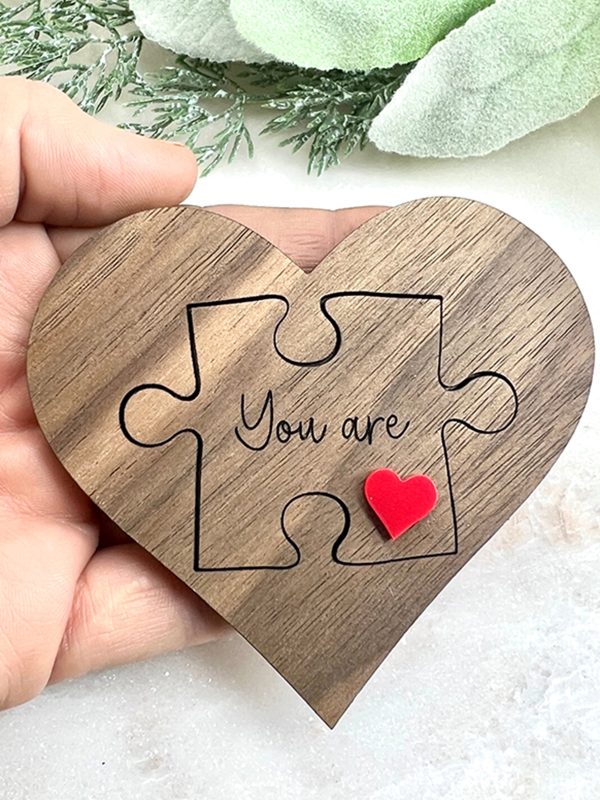 UnusualStandout #834 Personalized You Are My Lost Pieces Puzzle Ornament