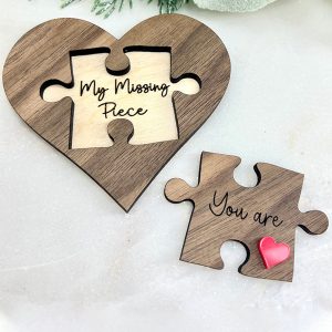 UnusualStandout #834 Personalized You Are My Lost Pieces Puzzle Ornament