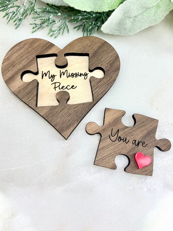 UnusualStandout #834 Personalized You Are My Lost Pieces Puzzle Ornament