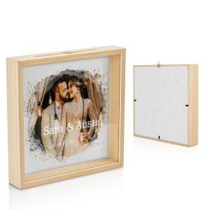 UnusualStandout #839 Personalized Piggy Bank Photo Frame