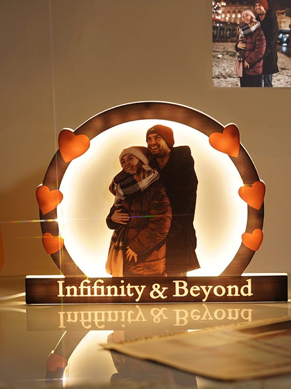 UnusualStandout #841 Personalized Couple Photo Acrylic Lamp