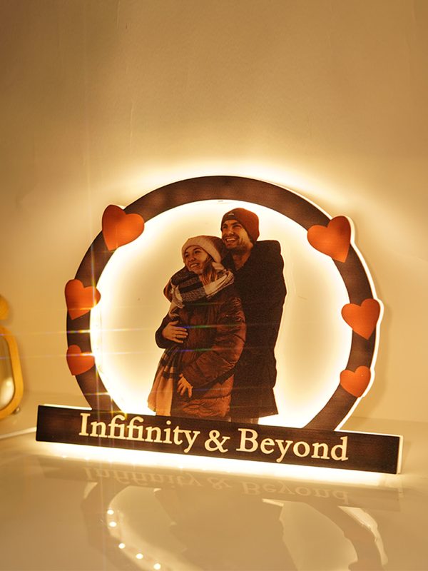 UnusualStandout #841 Personalized Couple Photo Acrylic Lamp