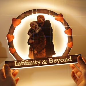 UnusualStandout #841 Personalized Couple Photo Acrylic Lamp