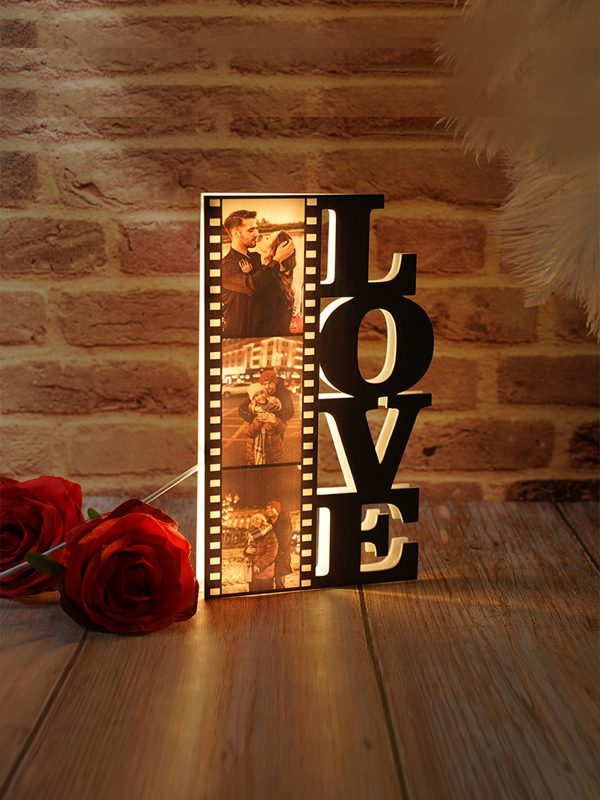 UnusualStandout #850 Personalized LOVE Film Photo Night Light