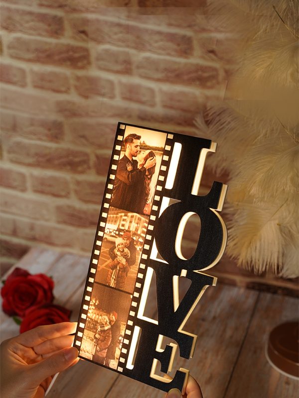 UnusualStandout #850 Personalized LOVE Film Photo Night Light