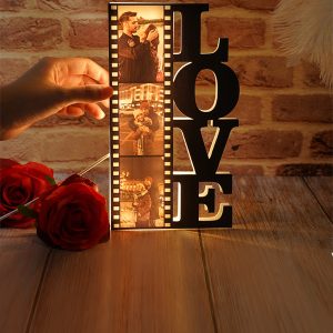 UnusualStandout #850 Personalized LOVE Film Photo Night Light