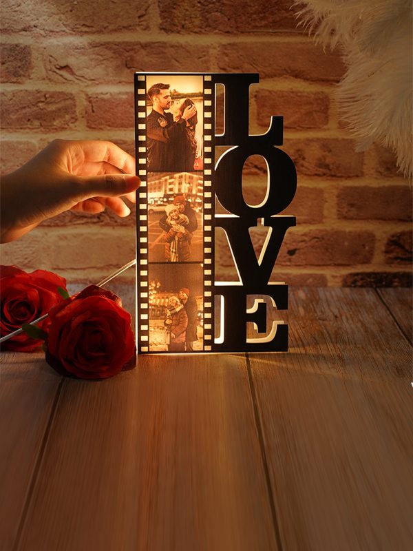 UnusualStandout #850 Personalized LOVE Film Photo Night Light